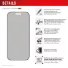 Película de privacidade Displex (10H) para Apple iPhone 16 Pro Max, moldura de montagem Eco, filtro de privacidade