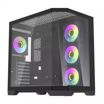 Caixa de computador Darkflash FT418 PRO, ATX, preta