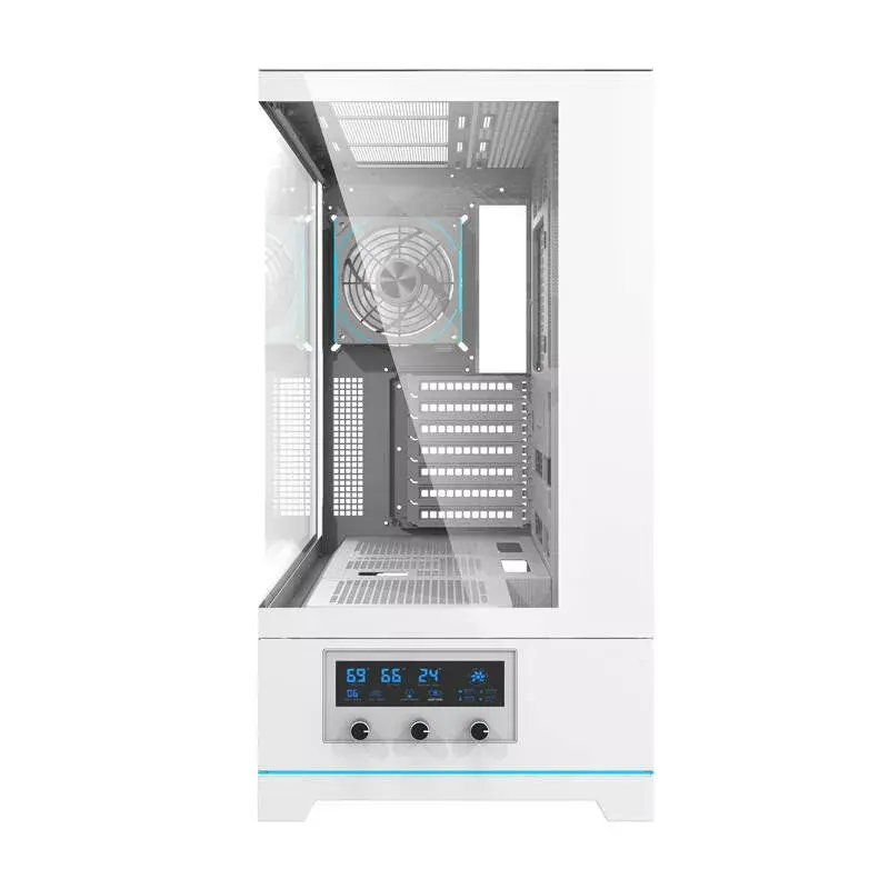 Caixa para computador Darkflash DY451 PRO, ATX, branco