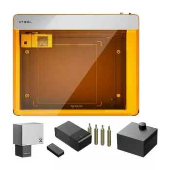 Gravadora a laser xTool M1 Ultra 20W Conjunto Deluxe — laser de 20W, gravadora/cortadora de secretária