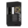 Caixa para computador Darkflash DY470 ATX Preto com 4 ventoinhas e suporte para GPU