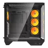Caixa para computador Darkflash DY470 ATX Preto com 4 ventoinhas e suporte para GPU