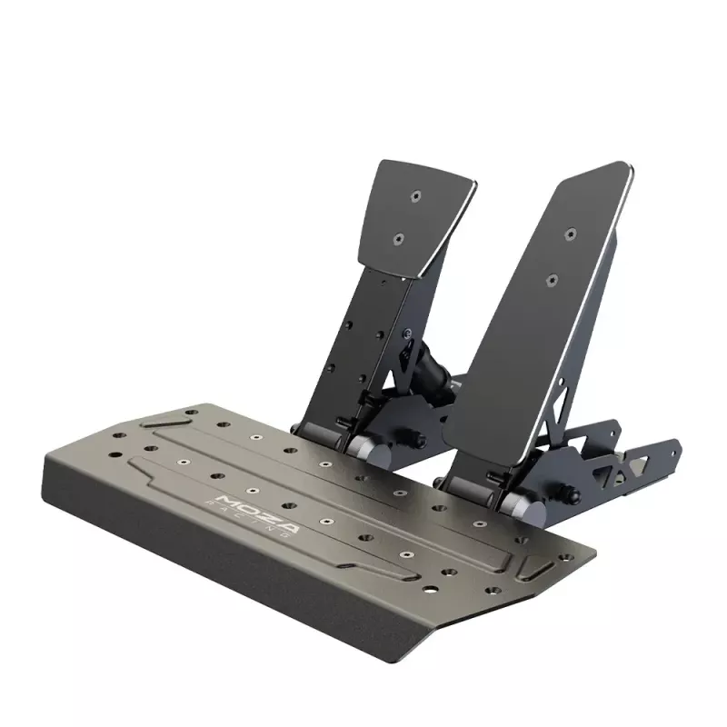 Pedal Moza Racing SR-P (acelerador + travão), pedais, PC, pressão + ângulo, 100 kg, ajustável, ajustável