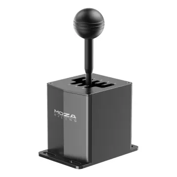 Alavanca de velocidades de corrida MOZA HGP Shifter — alumínio, preto, 100×143×241 mm, USB-A para USB-B