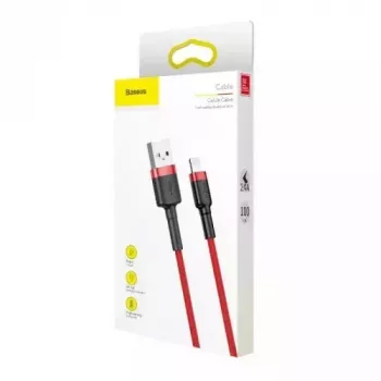 Cabo Lightning Baseus CALKLF-A09 0,5 m vermelho
