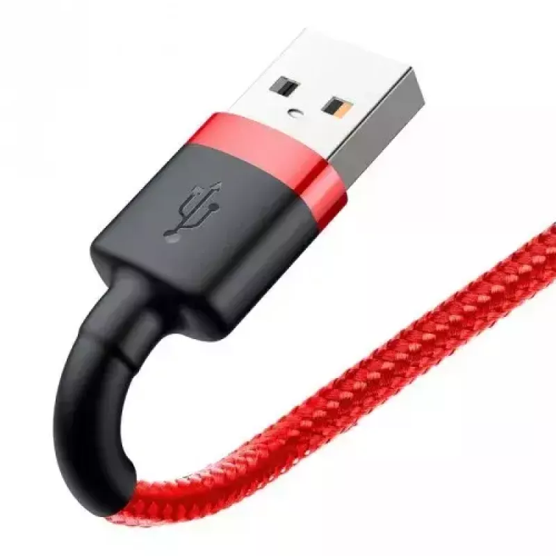 Cabo Lightning Baseus CALKLF-A09 0,5 m vermelho