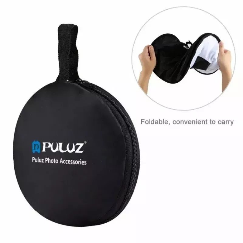 Difusor softbox Puluz PU5145 45 cm redondo leve para iluminação fotográfica