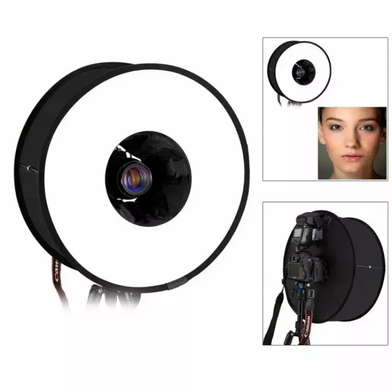 Difusor softbox Puluz PU5145 45 cm redondo leve para iluminação fotográfica
