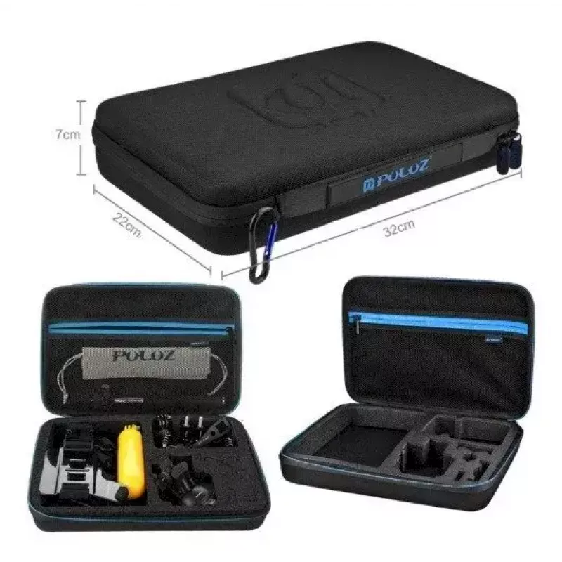 Conjunto de acessórios Puluz PKT11 para câmaras de ação — 20 peças, compatível com Osmo Action 5 Pro