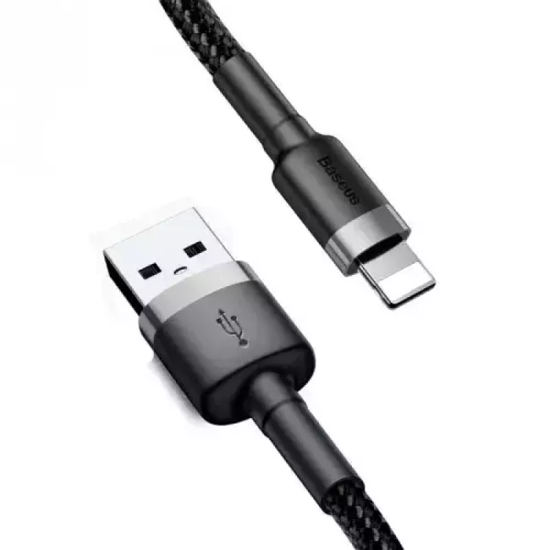 Baseus Cafule CALKLF-AG1 cabo USB-A para Lightning, 2,4 A, 0,5 m, preto/cinzento