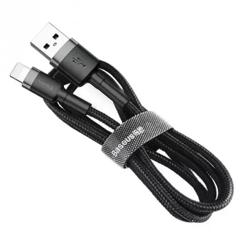 Baseus Cafule CALKLF-AG1 cabo USB-A para Lightning, 2,4 A, 0,5 m, preto/cinzento