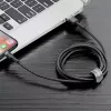 Baseus Cafule CALKLF-AG1 cabo USB-A para Lightning, 2,4 A, 0,5 m, preto/cinzento