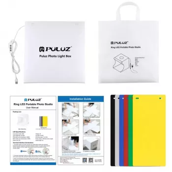 Tenda de luz para fotografia Puluz PU5030 6500K USB
