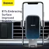 Suporte passivo Baseus Glaze Gravity para telemóvel preto