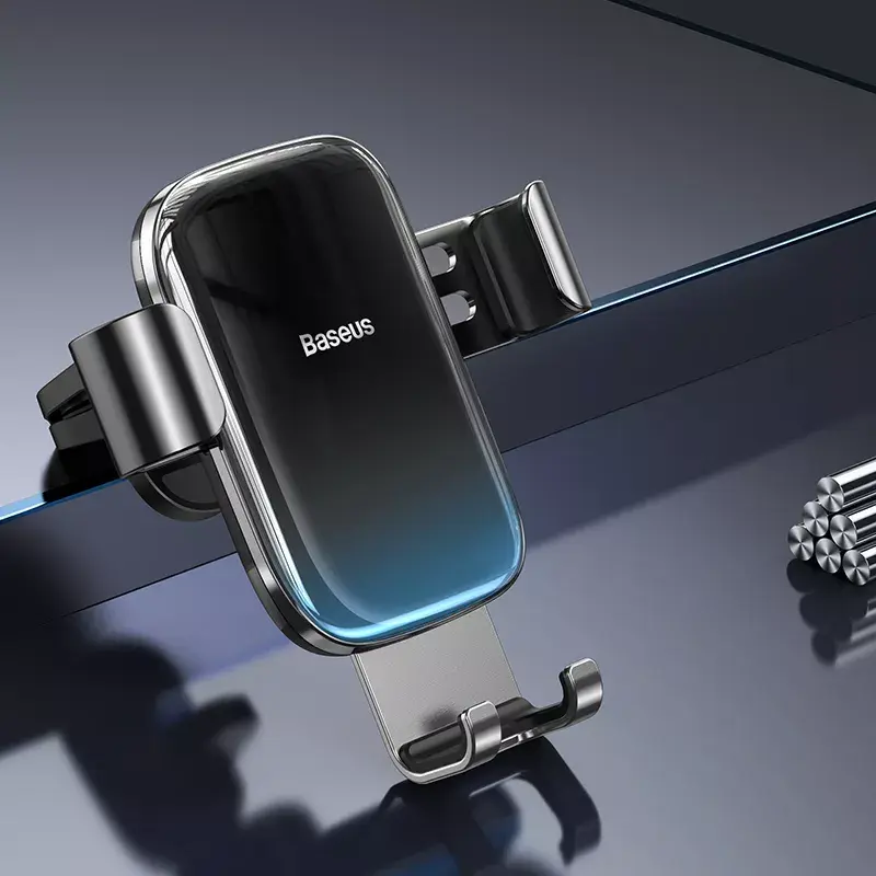 Suporte passivo Baseus Glaze Gravity para telemóvel preto