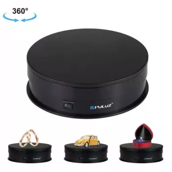 Suporte fotográfico Puluz PU3048B plataforma giratória panorâmica 360° Ø15 cm