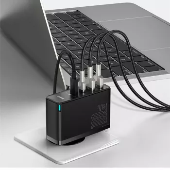 Carregador Baseus GaN2 4 portas carregamento rápido 100W
