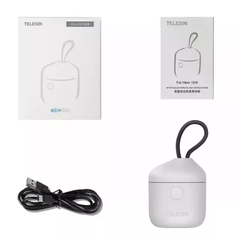 Carregador de baterias TELESIN Allin BOX para câmara de ação