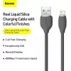Cabo de dados USB 2.0 Baseus Jelly Lightning para USB-A 1,2 m, preto