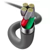 Cabo de dados USB 2.0 Baseus Jelly Lightning para USB-A 1,2 m, preto