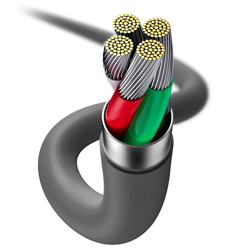 Cabo de dados USB 2.0 Baseus Jelly Lightning para USB-A 1,2 m, preto