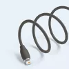 Cabo de dados USB 2.0 Baseus Jelly Lightning para USB-A 1,2 m, preto