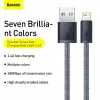 Cabo Baseus Dynamic 2m cinzento Lightning para USB-A