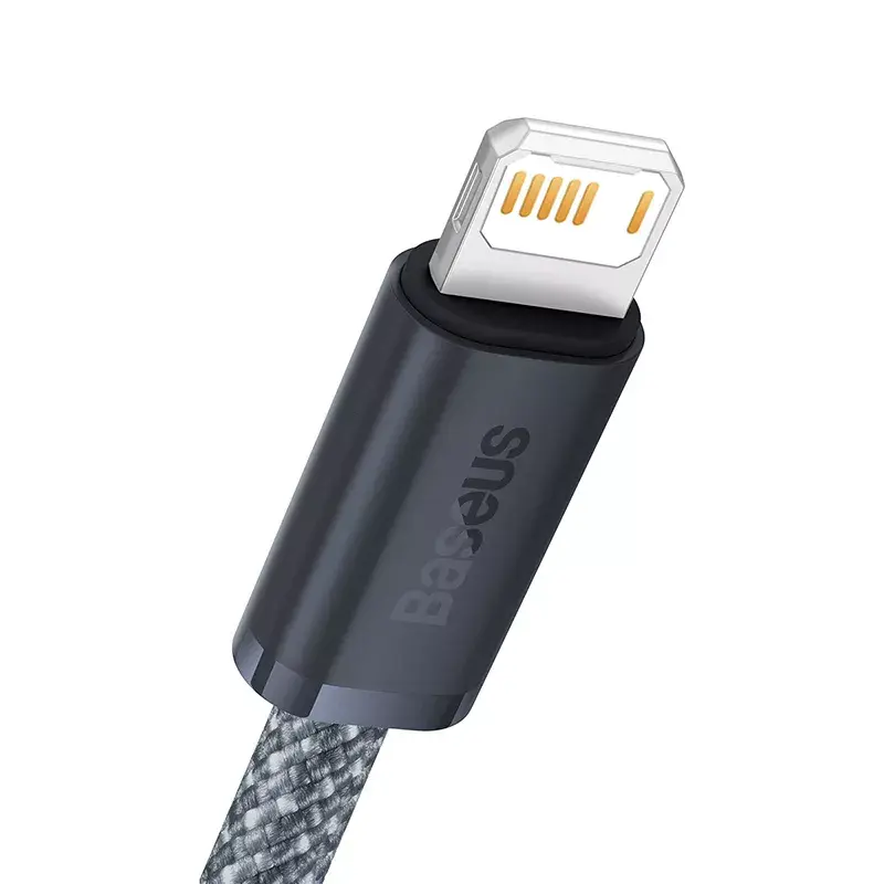 Cabo Baseus Dynamic 2m cinzento Lightning para USB-A