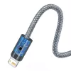 Cabo Baseus Dynamic 2m cinzento Lightning para USB-A