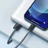 Cabo Baseus Dynamic 2m cinzento Lightning para USB-A