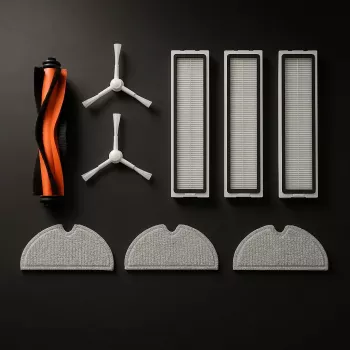 Kit de acessórios Dreame RAK3 para aspirador robô – laranja/branco, peças de substituição e manutenção