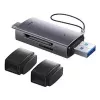 Leitor de cartões Baseus Leitor de cartões Lite Series WKQX060113 suporte USB e USB-C