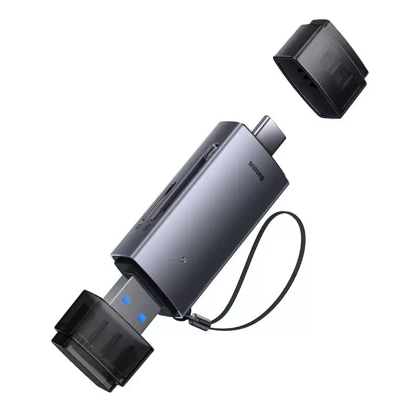Leitor de cartões Baseus Leitor de cartões Lite Series WKQX060113 suporte USB e USB-C