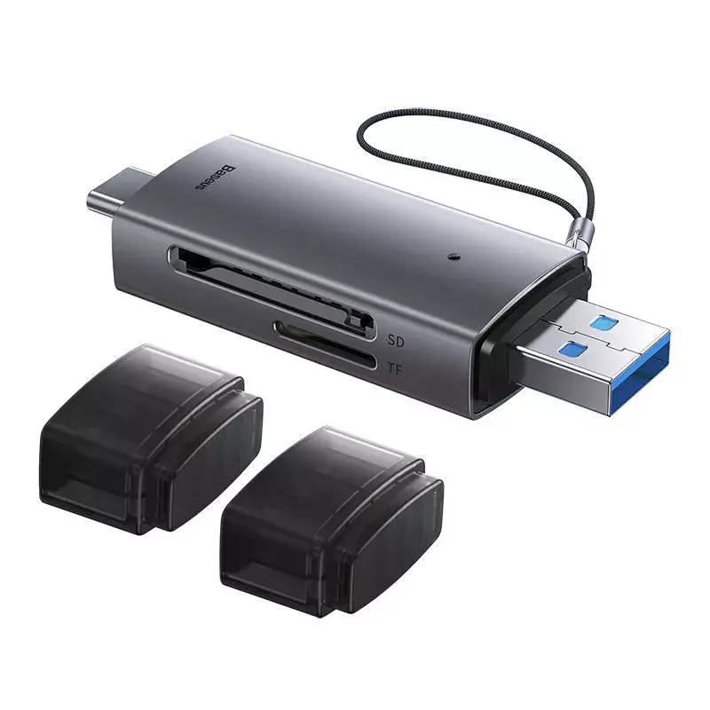 Leitor de cartões Baseus Leitor de cartões Lite Series WKQX060113 suporte USB e USB-C