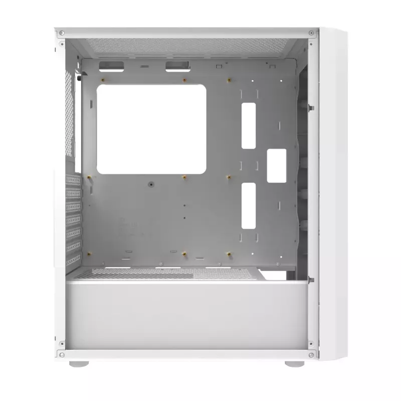 Caixa de computador Darkflash DK351, branca, com 4 ventoinhas RGB