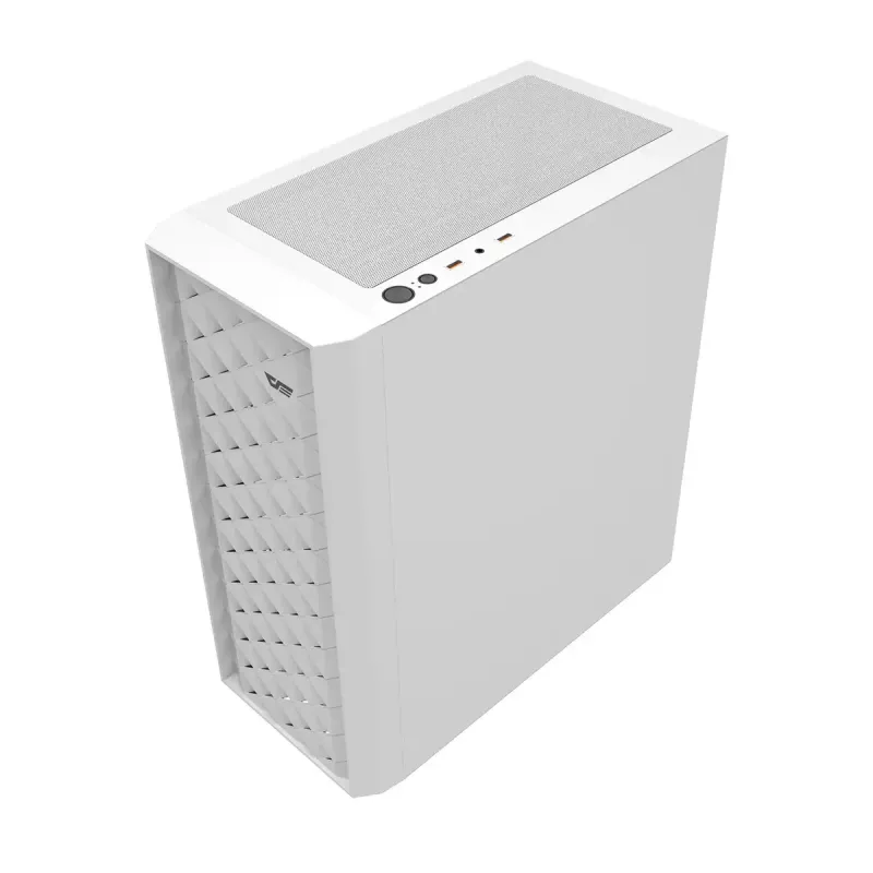 Caixa de computador Darkflash DK351, branca, com 4 ventoinhas RGB