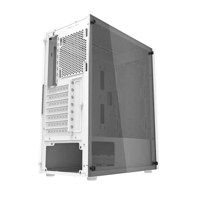 Caixa de computador Darkflash DK351, branca, com 4 ventoinhas RGB