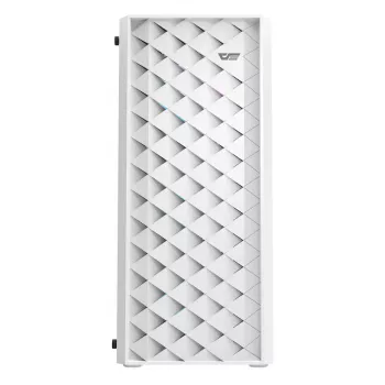 Caixa de computador Darkflash DK351 WHITE Midi Tower, Micro ATX/ATX/ITX, vidro temperado, branco, 200×390×450 mm