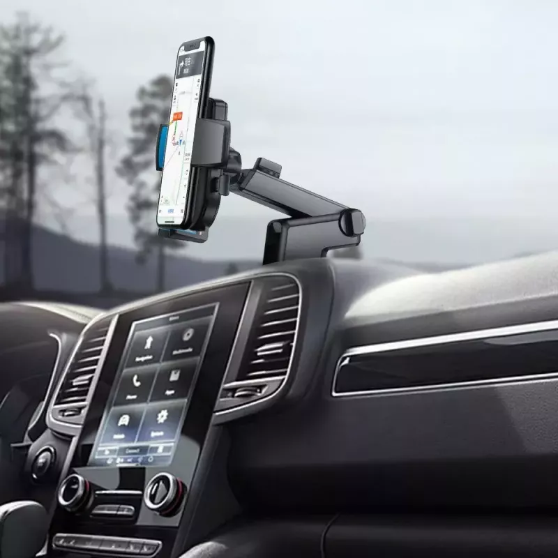 Joyroom JR-OK3 suporte de carro para telemóvel com braço telescópico extensível para painel e para-brisas, rotação de 210°, 4–6,7 polegadas, preto