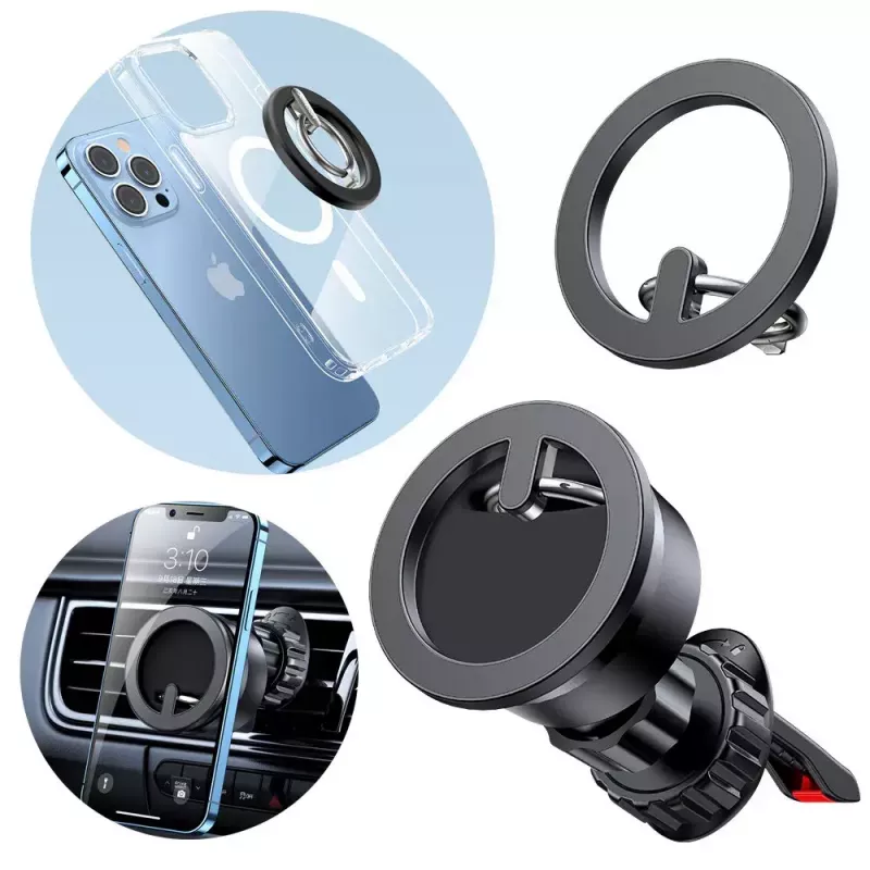 Suporte para automóvel Joyroom JR-ZS294 2-em-1 magnético com suporte — preto