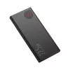 Powerbank Baseus Adaman Metal, iões de lítio 10000mAh, 2xUSB, USB-C, Lightning, MicroUSB 22,5W (preto)