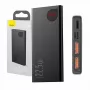 Powerbank Baseus Adaman Metal, iões de lítio 10000mAh, 2xUSB, USB-C, Lightning, MicroUSB 22,5W (preto)