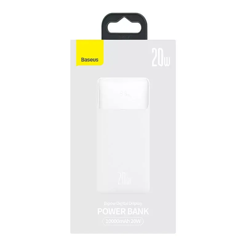 Powerbank Baseus Bipow 10000mAh, 20W (branco)