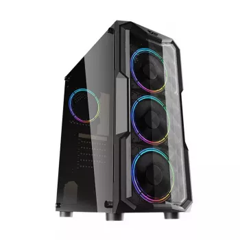 Caixa de computador Darkflash Aquarius Acrylic ATX preta