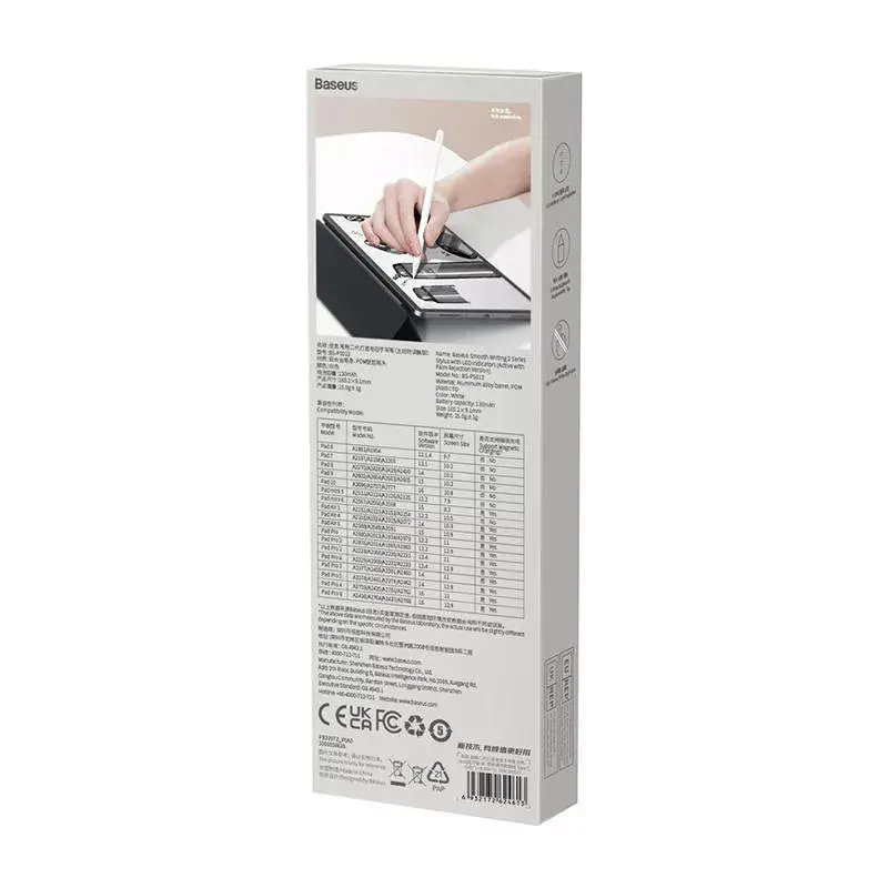 Stylus Baseus SXBC060402 Active com indicadores LED — branco