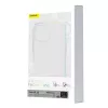 Capa magnética Baseus Magnetic Crystal Clear para iPhone 13, transparente, com proteção de ecrã em vidro temperado