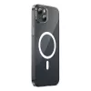 Capa magnética Baseus Magnetic Crystal Clear para iPhone 13, transparente, com proteção de ecrã em vidro temperado