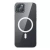 Capa magnética Baseus Magnetic Crystal Clear para iPhone 13, transparente, com proteção de ecrã em vidro temperado