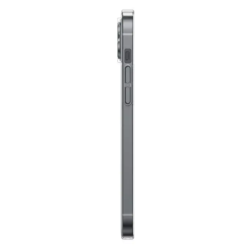Capa magnética Baseus Magnetic Crystal Clear para iPhone 13, transparente, com proteção de ecrã em vidro temperado
