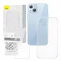 Capa de proteção transparente com vidro temperado da Baseus para iPhone 14 Plus (P60112202201-02)